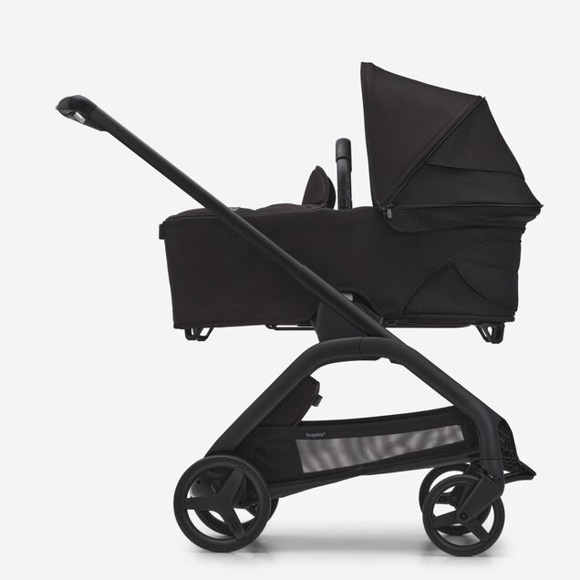 RBLU Bugaboo Dragonfly bassinet and seat stroller black base, midnight black fabrics, midnight black  sun canopy - Main Image Slide 4 of 13