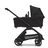 RBLU Bugaboo Dragonfly bassinet and seat stroller black base, midnight black fabrics, midnight black  sun canopy - Thumbnail Slide 4 of 13