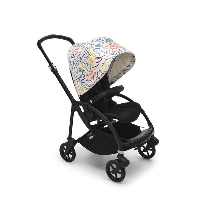 Bugaboo bee 6 sun canopy ASIA Art of Discovery WHITE