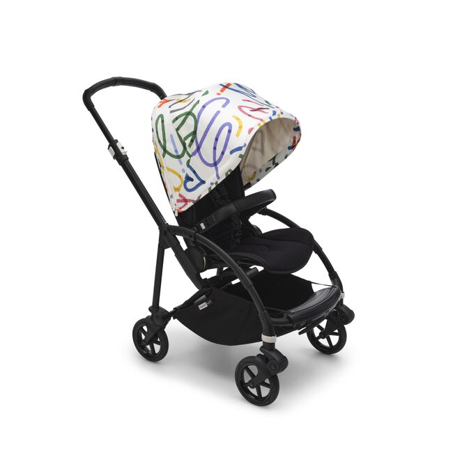Bugaboo Bee 6 sun canopy Art of Discovery WHITE