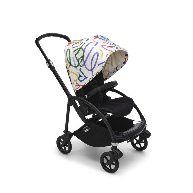 Bugaboo Bee 6 sun canopy Art of Discovery WHITE