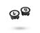 Bugaboo repair set round white knob seat frame