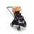 Bugaboo Dragonfly kinderwagen met stoel met graphite onderstel, grey melange bekleding en island coral zonnekap. - Thumbnail Slide 1 van 16