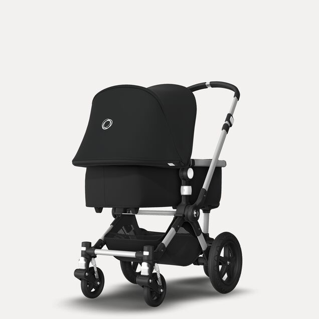 Bugaboo Cameleon 3 Plus sit and stand pushchair black sun canopy, black fabrics, aluminium base - Main Image Slide 5 of 6