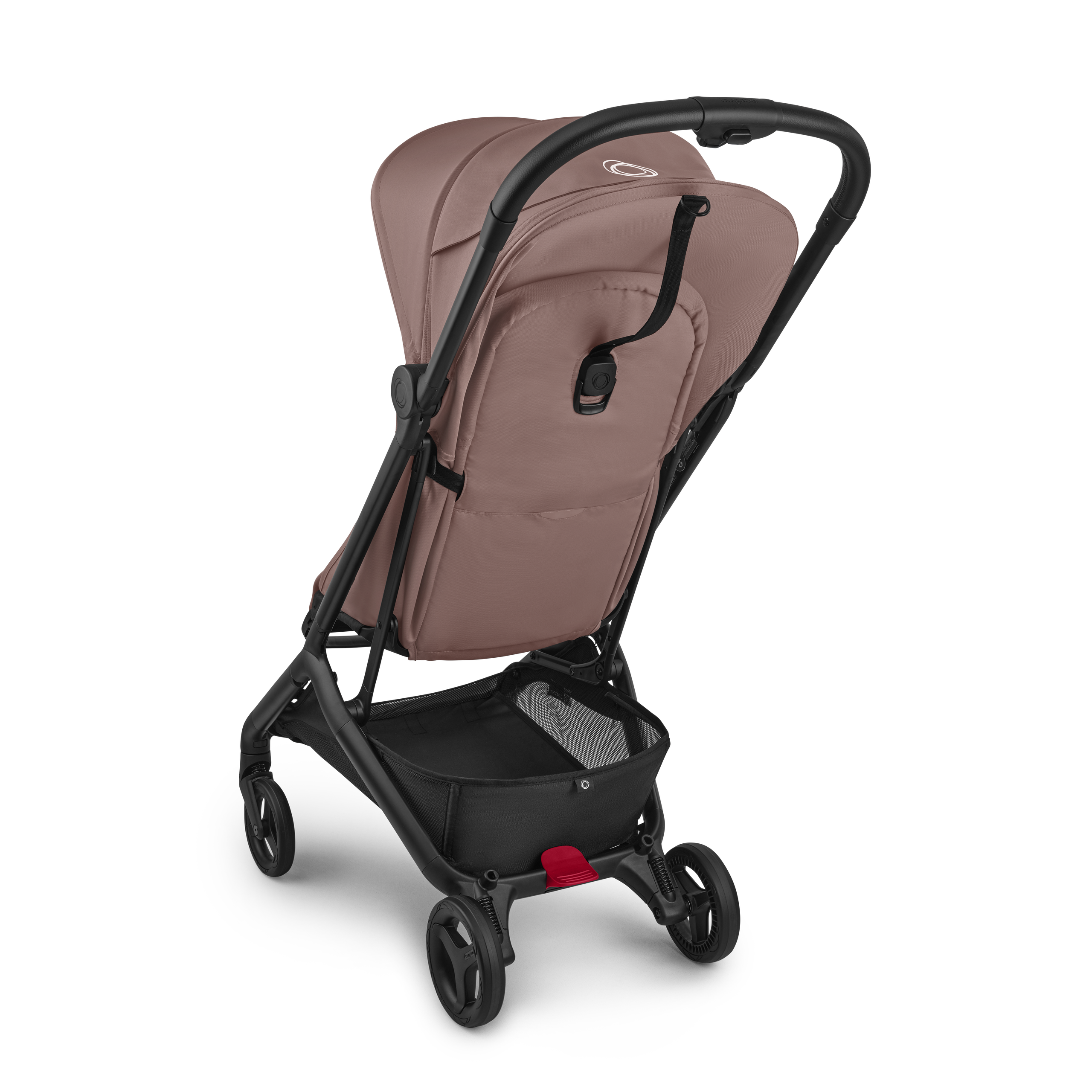 Bugaboo Butterfly 2 Plus travel pram black base, dusty pink fabrics, dusty pink sun canopy - Thumbnail Slide 3 of 11