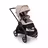 Bugaboo Dragonfly seat pram black base, desert taupe fabrics, desert taupe sun canopy - Thumbnail Slide 2 of 16
