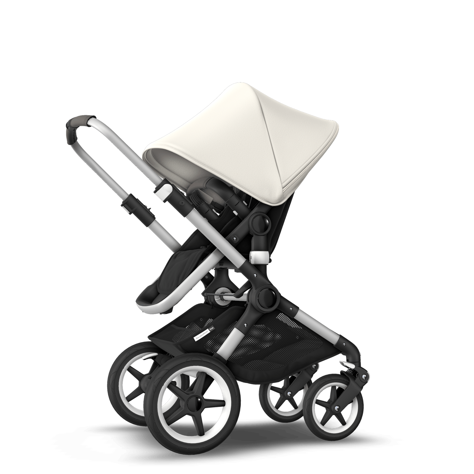 EU - Bugaboo Fox stroller bundle alu black fresh white