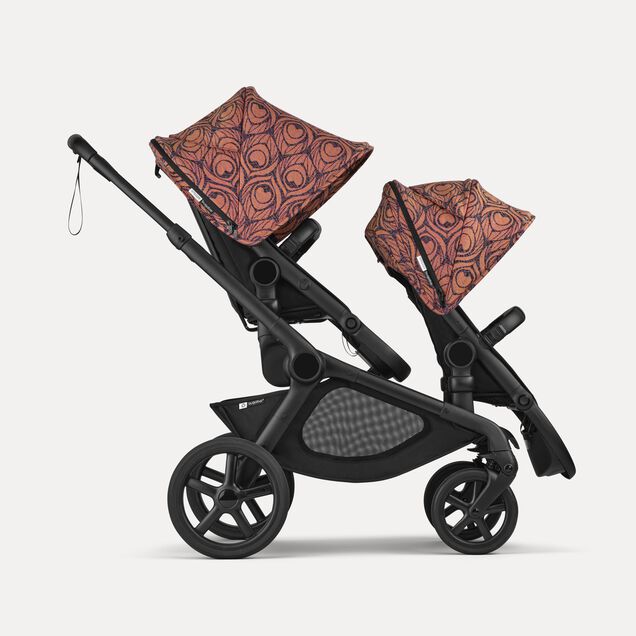 Bugaboo x Artipoppe Kangaroo Limited edition 2-in-1 tandem stroller black base, heritage black fabrics, bugaboo x artipoppe sun canopy - Main Image Slide 1 of 10