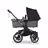 Bugaboo Donkey 5 twin stroller graphite base, grey mélange fabrics, midnight black sun canopy - Thumbnail Slide 2 of 12