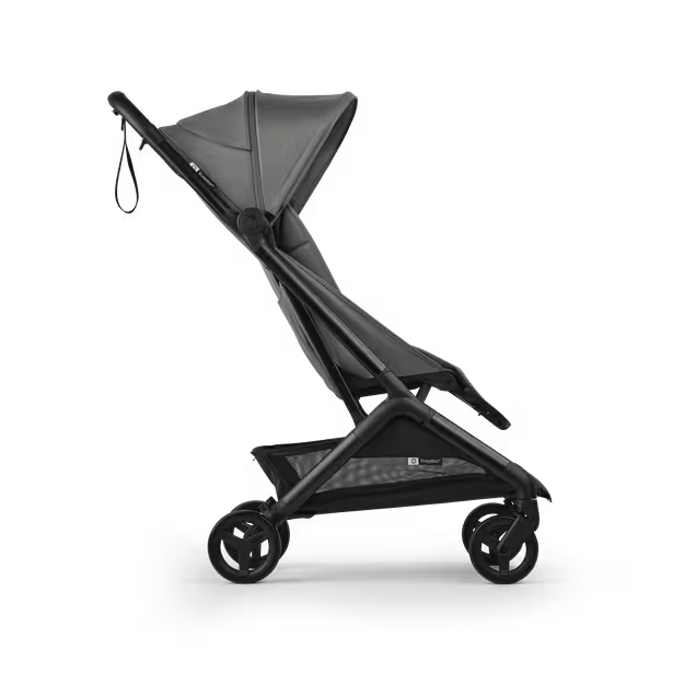 Bugaboo Butterfly 2 Plus travel stroller black base, forest green fabrics, forest green sun canopy - Main Image Slide 2 of 12