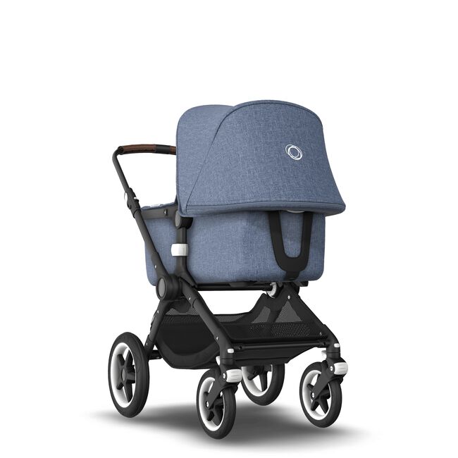 ASIA - Bugaboo Fox stroller bundle Black blue melange - Main Image Slide 1 of 6