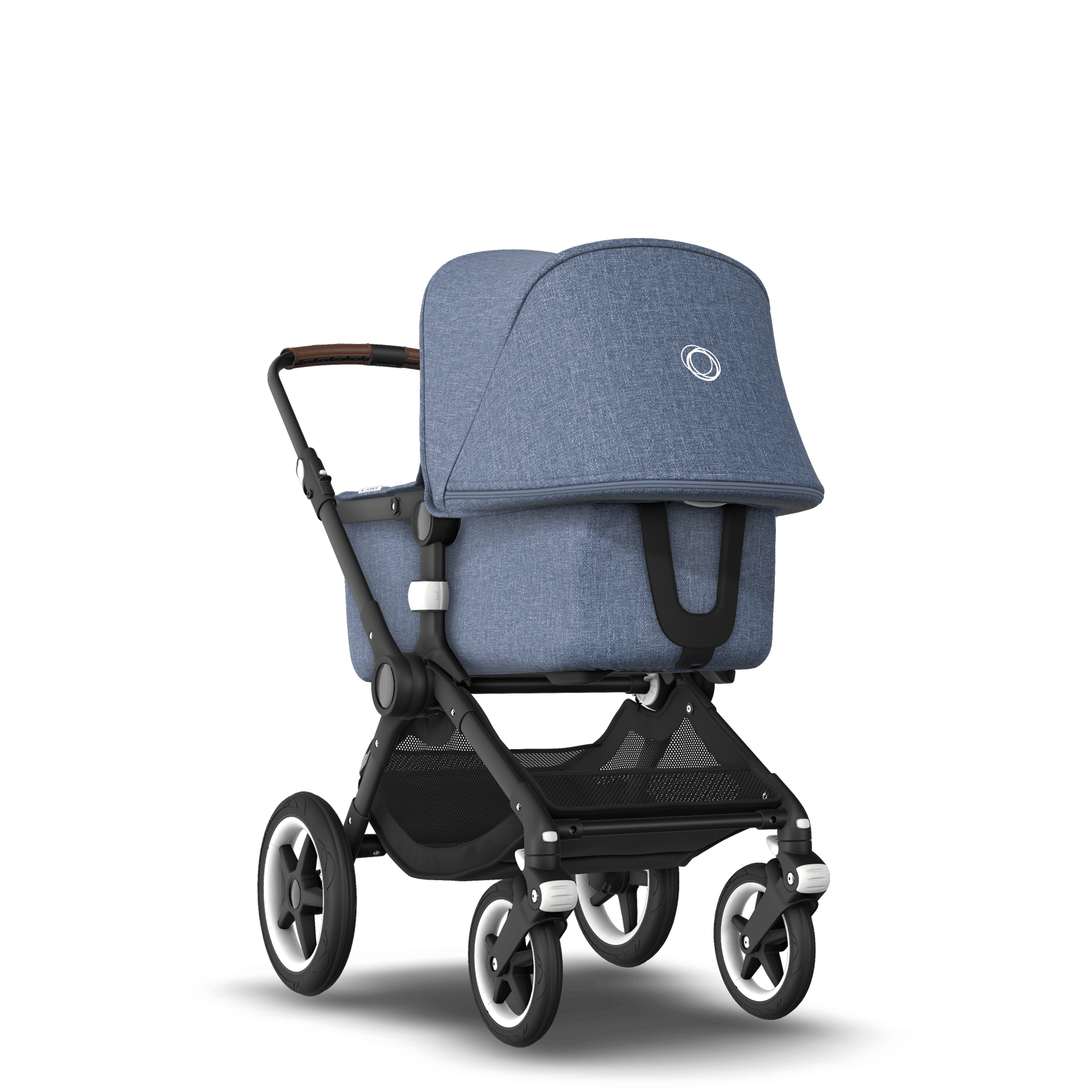 ASIA - Bugaboo Fox stroller bundle Black blue melange - Thumbnail Slide 1 of 6