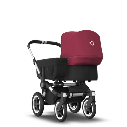 PP Bugaboo Donkey2 mono complete ALU/BLACK-RUBY RED - view 1