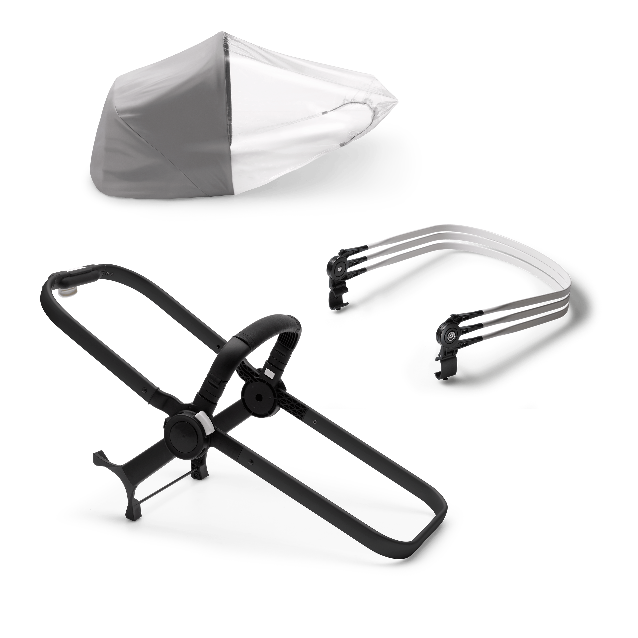 Refurbished Bugaboo donkey3 duo extension set base BLACK - Thumbnail Slide 1 of 1