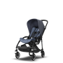 Bugaboo Bee 5 seat stroller steel blue sun canopy, blue melange fabrics, black base - Thumbnail Slide 5 of 6