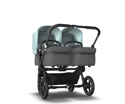 US - Bugaboo D3T stroller bundle black grey vapor blue