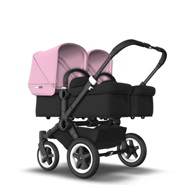 US - D2T stroller bundle black, black, soft pink - Main Image Slide 1 of 2