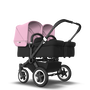 US - D2T stroller bundle black, black, soft pink - Thumbnail Slide 1 of 2