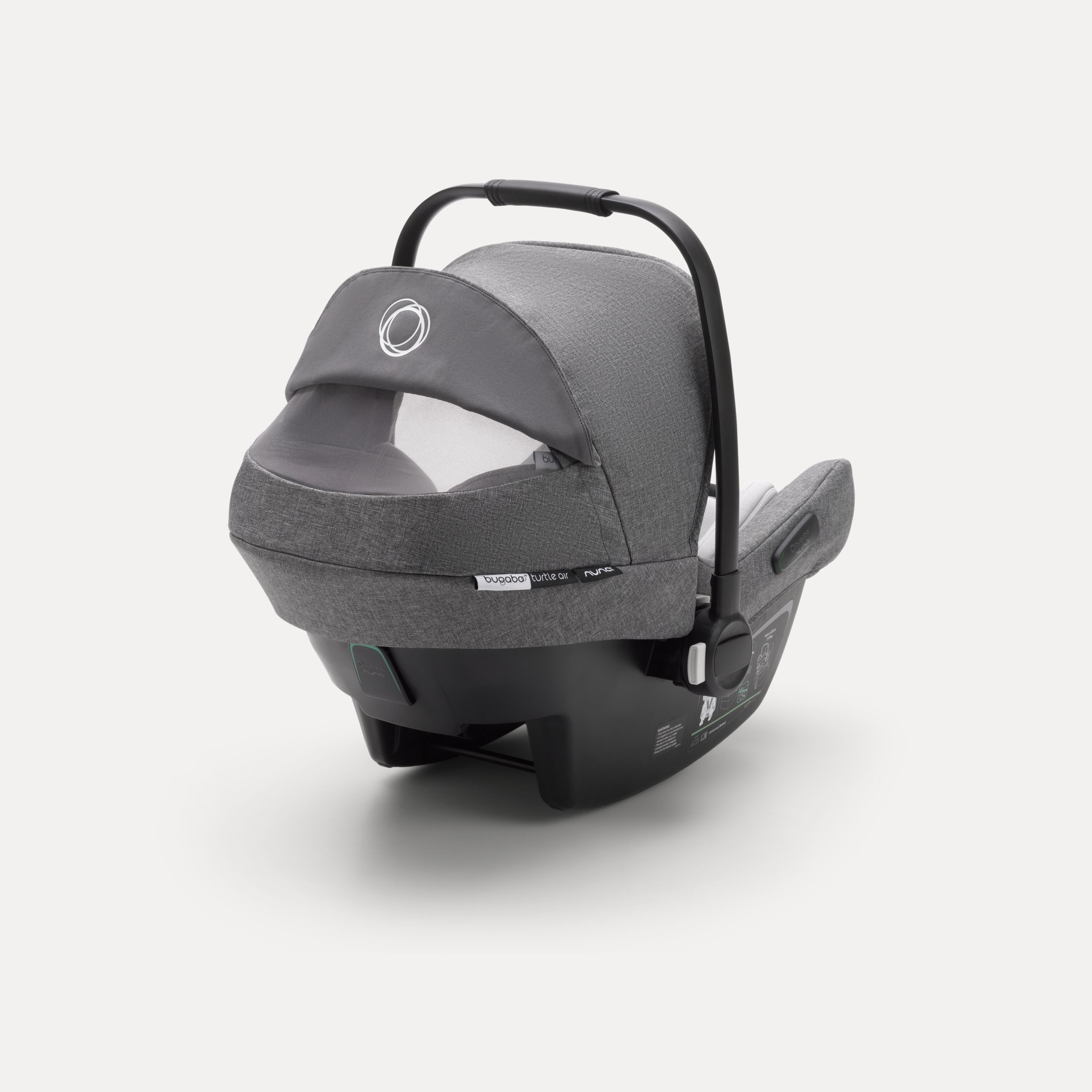 Bugaboo Bee 5 travel system grey melange sun canopy, grey melange fabrics, aluminium base - Main Modal Image Slide 15 of 18