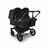 Bugaboo Donkey 5 twin stroller black base, midnight black fabrics, midnight black sun canopy - Thumbnail Slide 1 of 12
