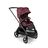 Bugaboo Dragonfly seat pram black base, dark cherry red fabrics, dark cherry red sun canopy - Thumbnail Slide 1 of 16