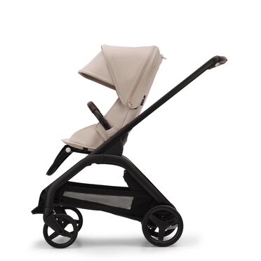 Bugaboo Dragonfly 2-in-1 stroller black base, desert taupe fabrics, desert taupe sun canopy - view 2
