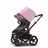 Bugaboo Donkey 3 Twin seat and carrycot pushchair soft pink sun canopy, grey melange fabrics, black base - Thumbnail Slide 6 of 9