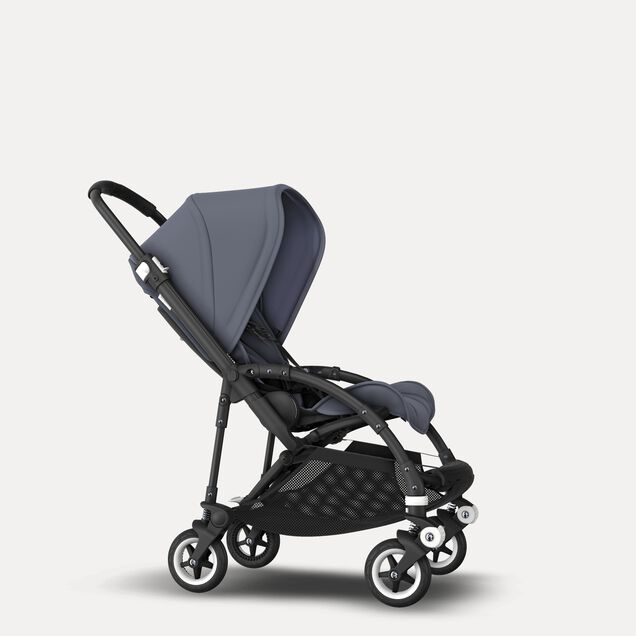 Bugaboo Bee 5 seat stroller steel blue sun canopy, steel blue fabrics, black base - Main Image Slide 4 of 6