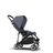 Bugaboo Bee 5 seat stroller steel blue sun canopy, steel blue fabrics, black base - Thumbnail Slide 4 of 6