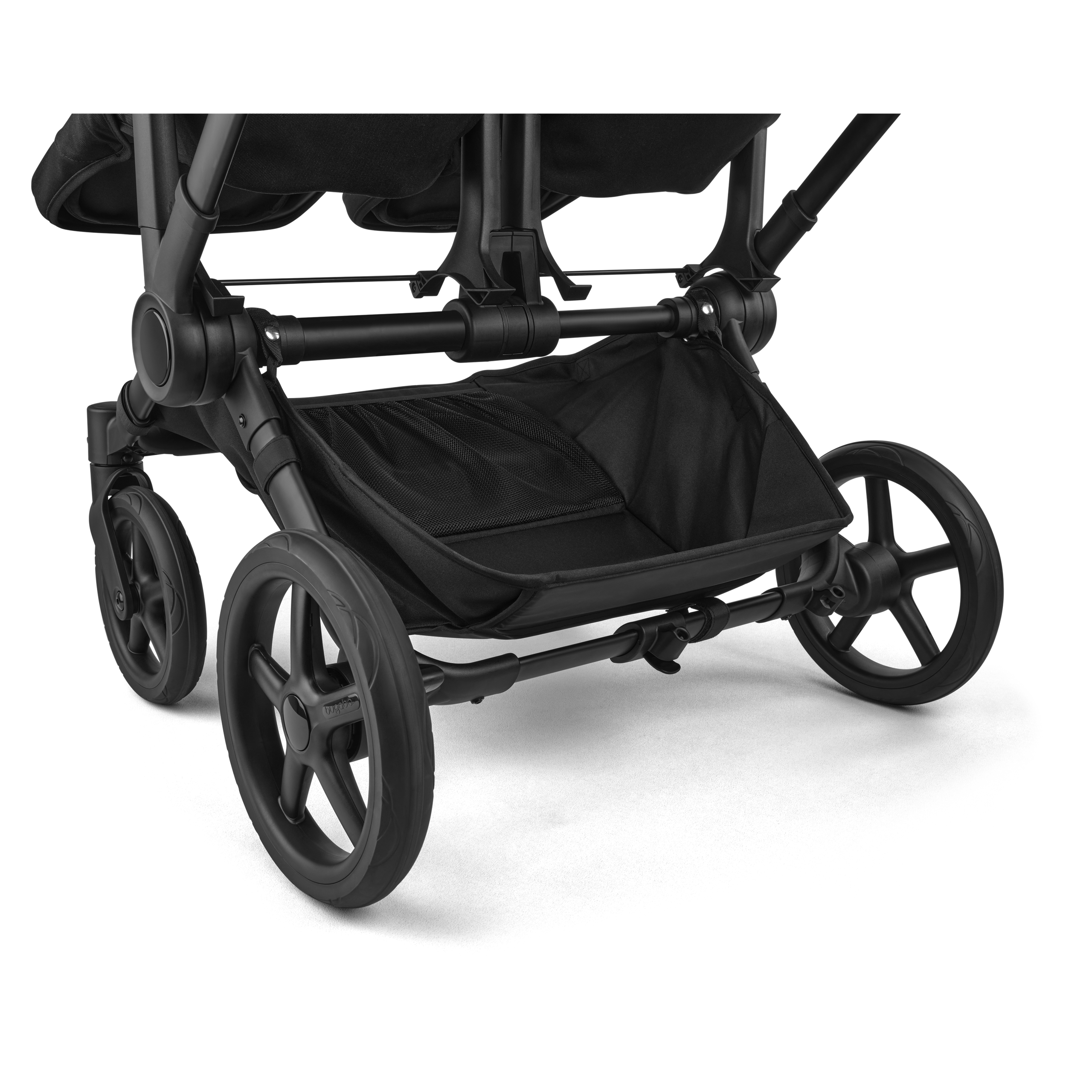 Bugaboo Donkey 6 double stroller black base, heritage black fabrics, heritage black sun canopy - Thumbnail Slide 5 of 9