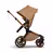 Bugaboo x Stella McCartney Fox 5 Renew 2-in-1 stroller tobacco brown base, tobacco brown fabrics, tobacco brown sun canopy - Thumbnail Slide 3 of 13