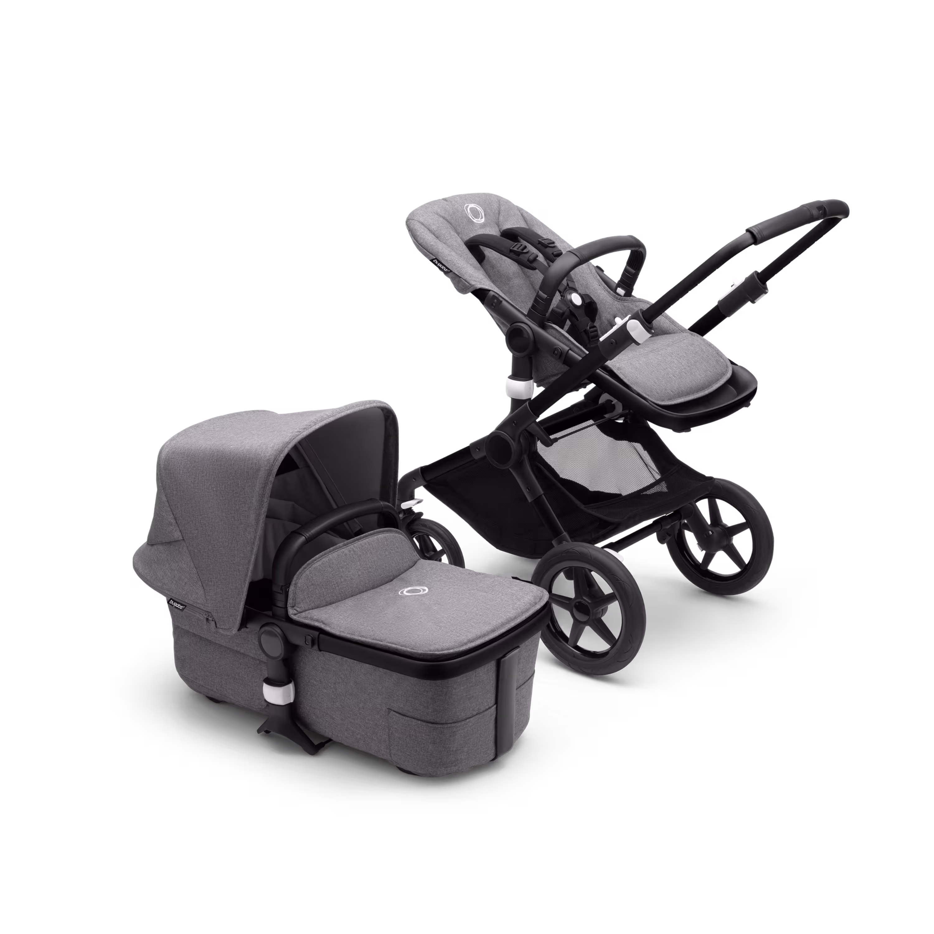 Refurbished Bugaboo Fox 3 complete BLACK/GREY MELANGE-GREY MELANGE - Main Modal Image Slide 3 of 5