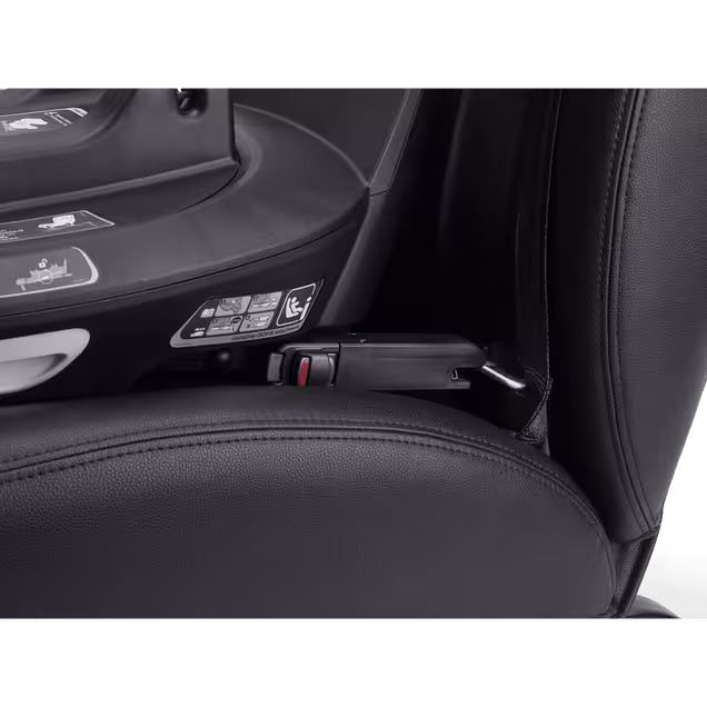 Close up of the ISOFIX connector between the Bugaboo 360 Base by Nuna and car. The indicator is red to signal incorrect installation. - Main Image Slide 5 of 13