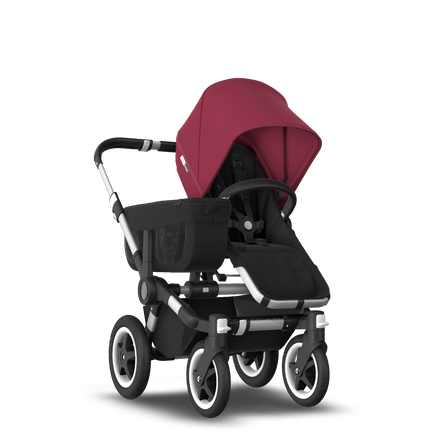 PP Bugaboo Donkey2 mono complete ALU/BLACK-RUBY RED - view 2