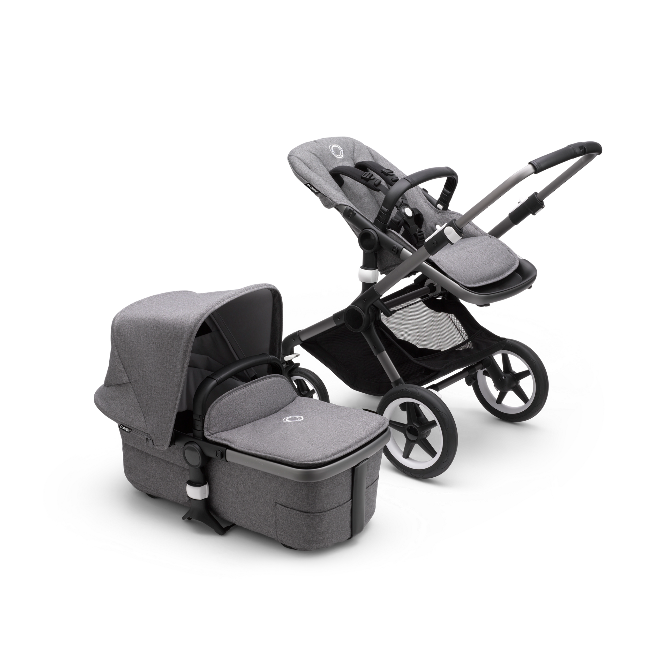 Refurbished Bugaboo Fox 3 complete UK GRAPHITE/GREY MELANGE-GREY MELANGE - Thumbnail Slide 2 of 5