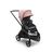 Passeggino Bugaboo Dragonfly con seduta e telaio black, tessuti grey melange e cappottina morning pink. - Thumbnail Slide 1 of 16