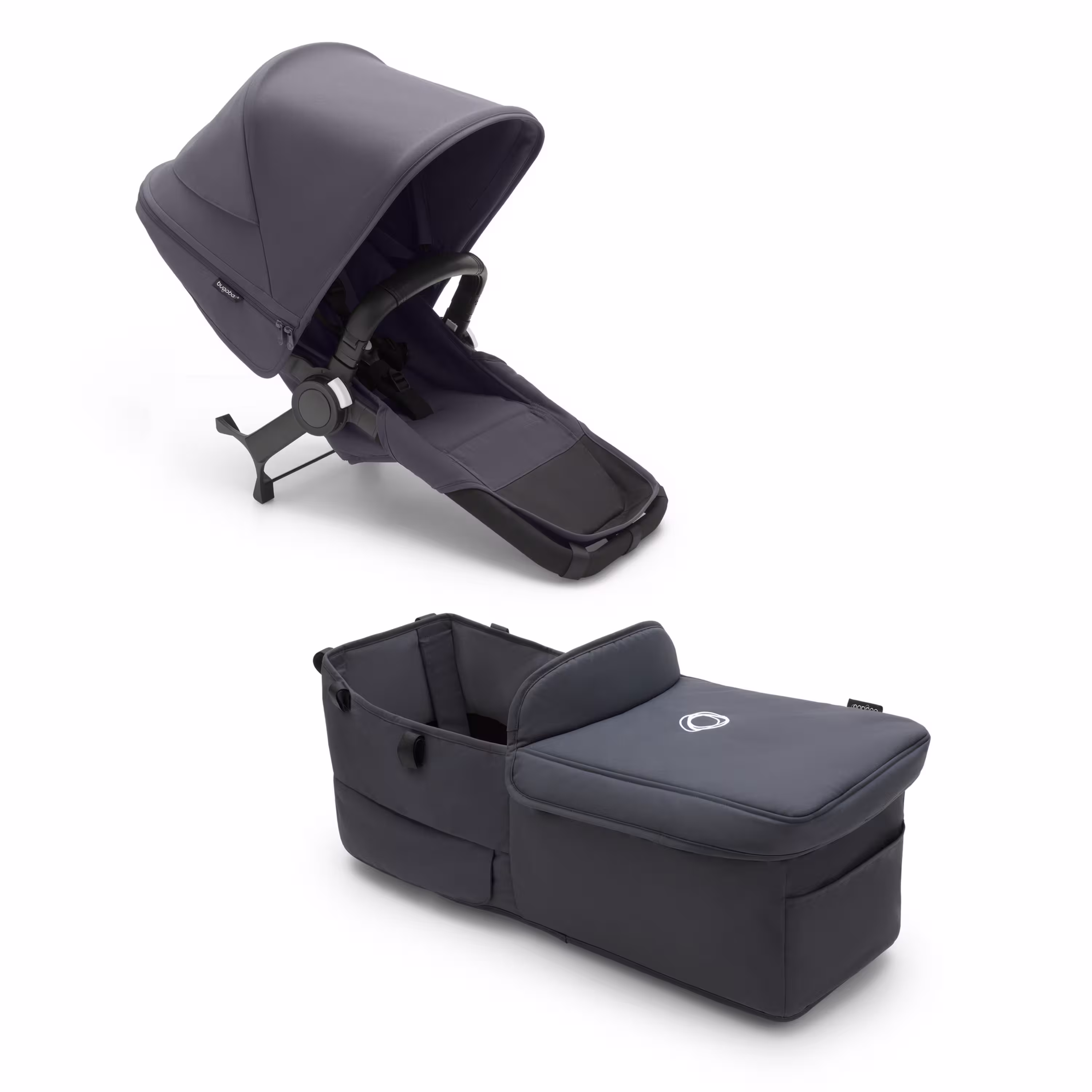 Bugaboo Donkey 5 Twin extension set complete AU STORMY BLUE-STORMY BLUE - Main Modal Image Slide 1 of 1