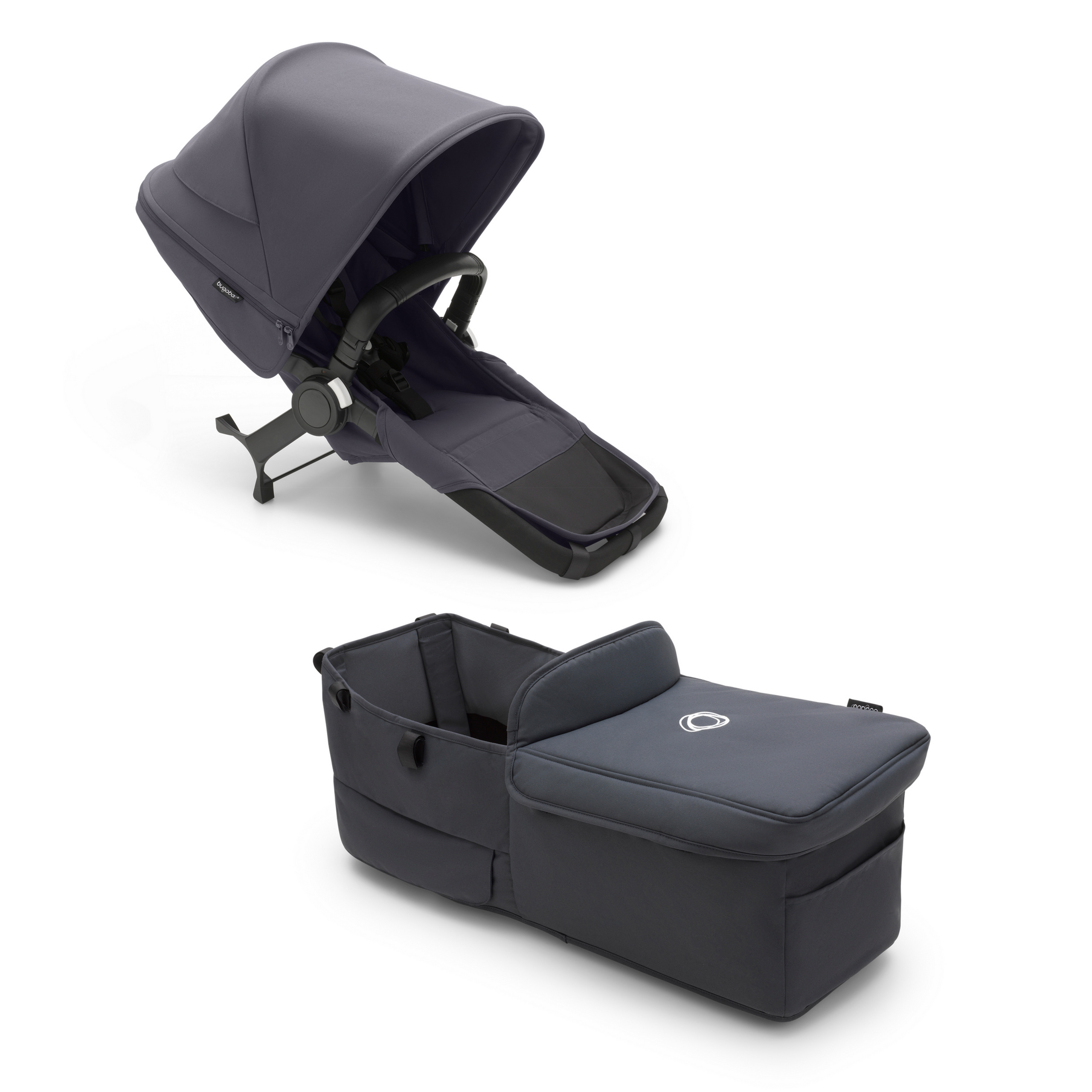 Bugaboo Donkey 5 Twin extension set complete AU STORMY BLUE-STORMY BLUE - Thumbnail Slide 1 of 1