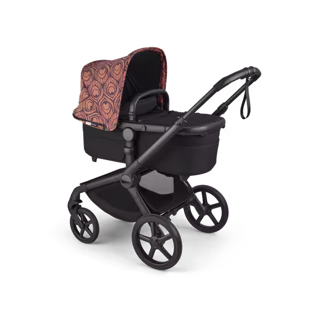 Artipoppe X Bugaboo Fox 5 Renew Limited Edition 2-in-1 stroller black base, heritage black fabrics, bugaboo x artipoppe sun canopy view 2 - Main Image Slide 2 of 10