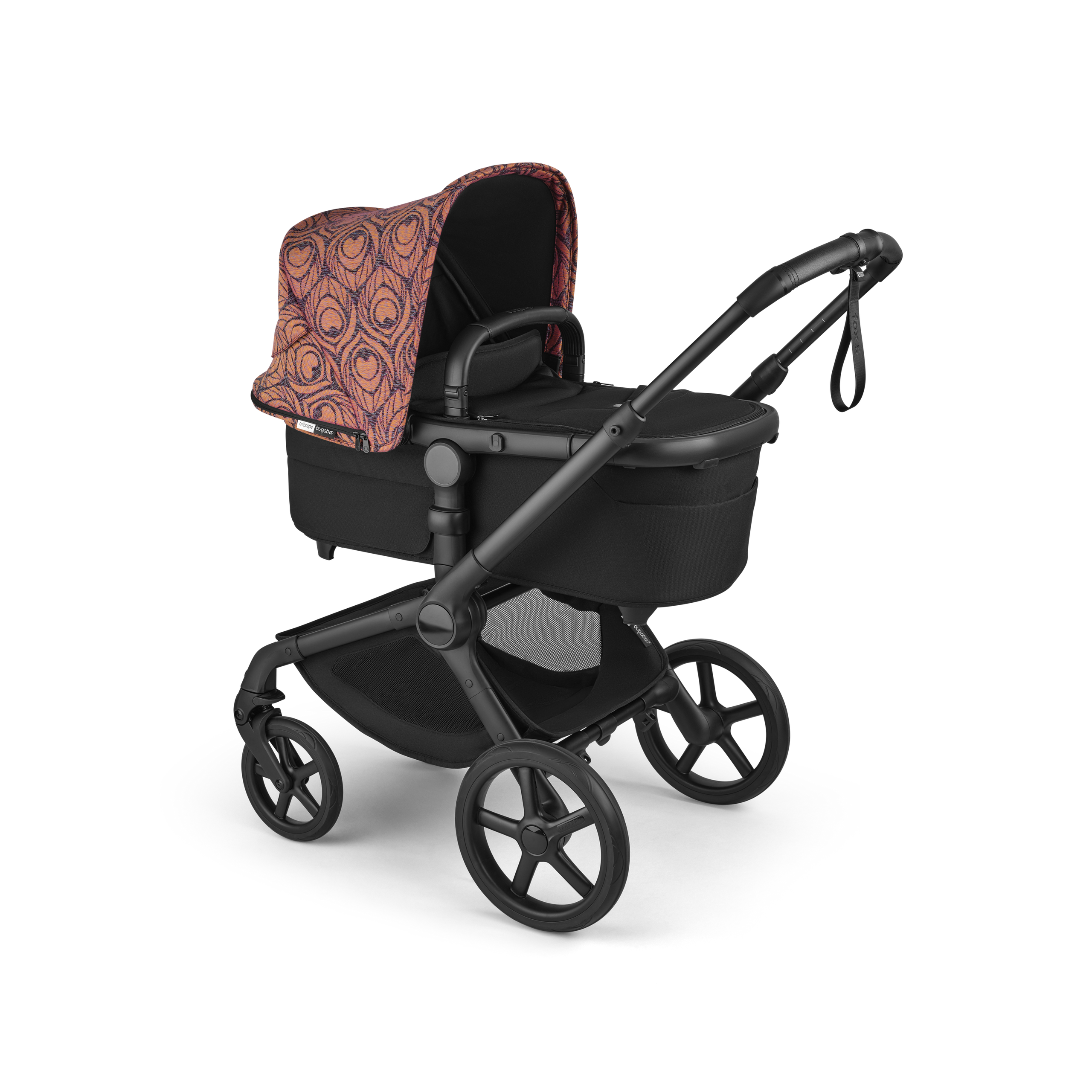 Bugaboo X Artipoppe Fox 5 Renew Limited Edition 2-in-1 stroller black base, heritage black fabrics, bugaboo x artipoppe sun canopy - Thumbnail Slide 2 of 10