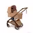 Bugaboo x Stella McCartney Dragonfly Plus 2-in-1 stroller tobacco brown base, tobacco brown fabrics, tobacco brown sun canopy - Thumbnail Slide 2 of 12