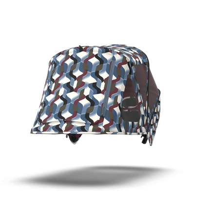 Bugaboo Donkey breezy sun canopy WAVES