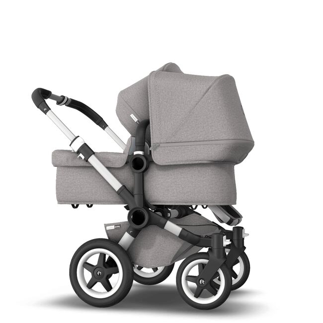 US - D2D stroller bundle aluminum, mineral light grey - Main Image Slide 1 of 4