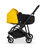Bugaboo Bee 6 bassinet and seat stroller lemon yellow sun canopy, black fabrics, aluminium base - Thumbnail Slide 3 of 4