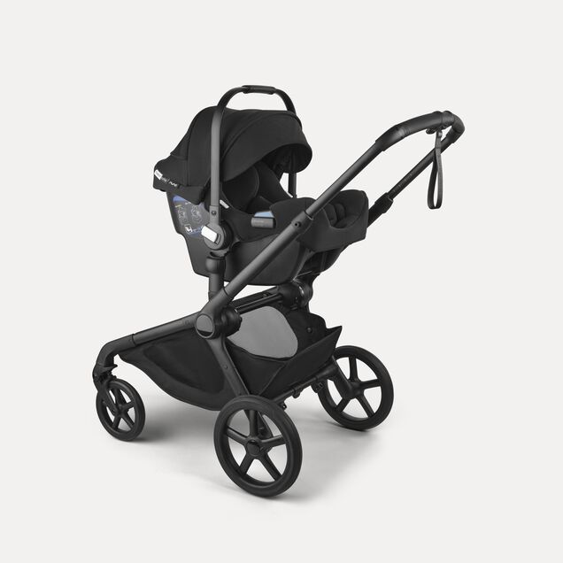 Bugaboo Kangaroo 2-in-1 stroller black base, forest green fabrics, forest green sun canopy - Main Image Slide 16 of 18