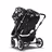 Bugaboo Donkey 5 twin stroller graphite base, midnight black fabrics, animal explorer green/light blue sun canopy - Thumbnail Slide 3 of 12