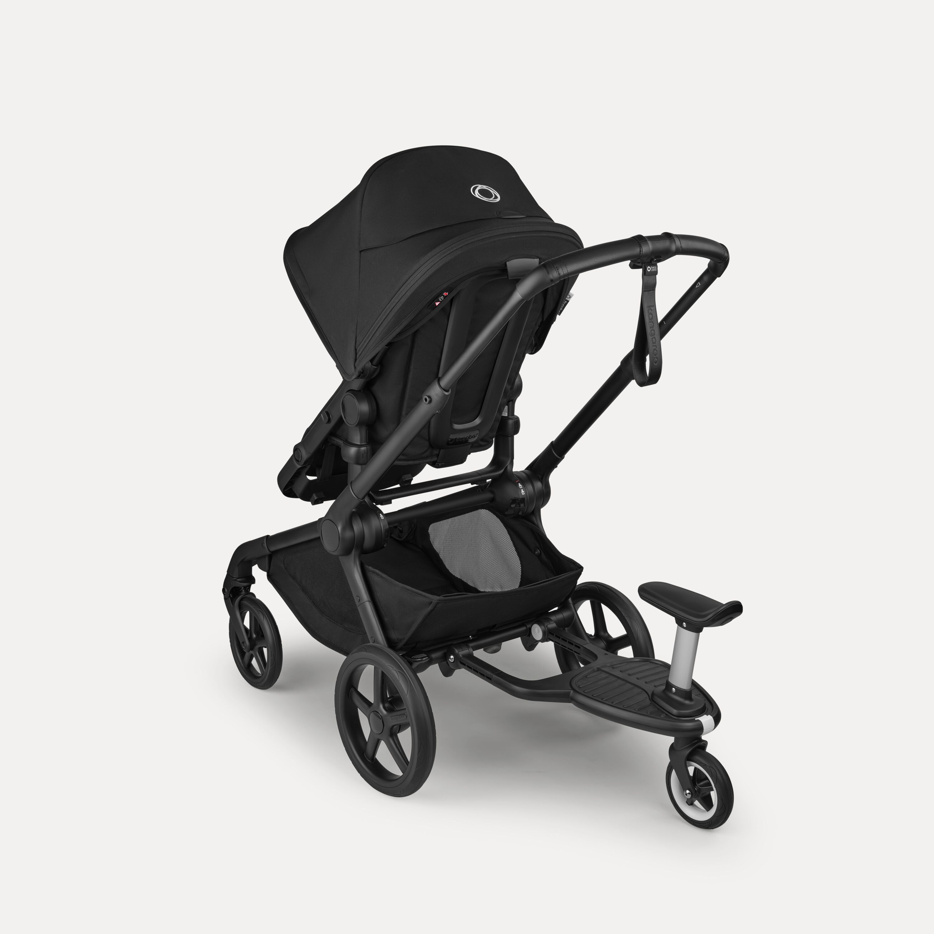Bugaboo Kangaroo 2-in-1 stroller black base, forest green fabrics, forest green sun canopy - Main Modal Image Slide 7 of 18
