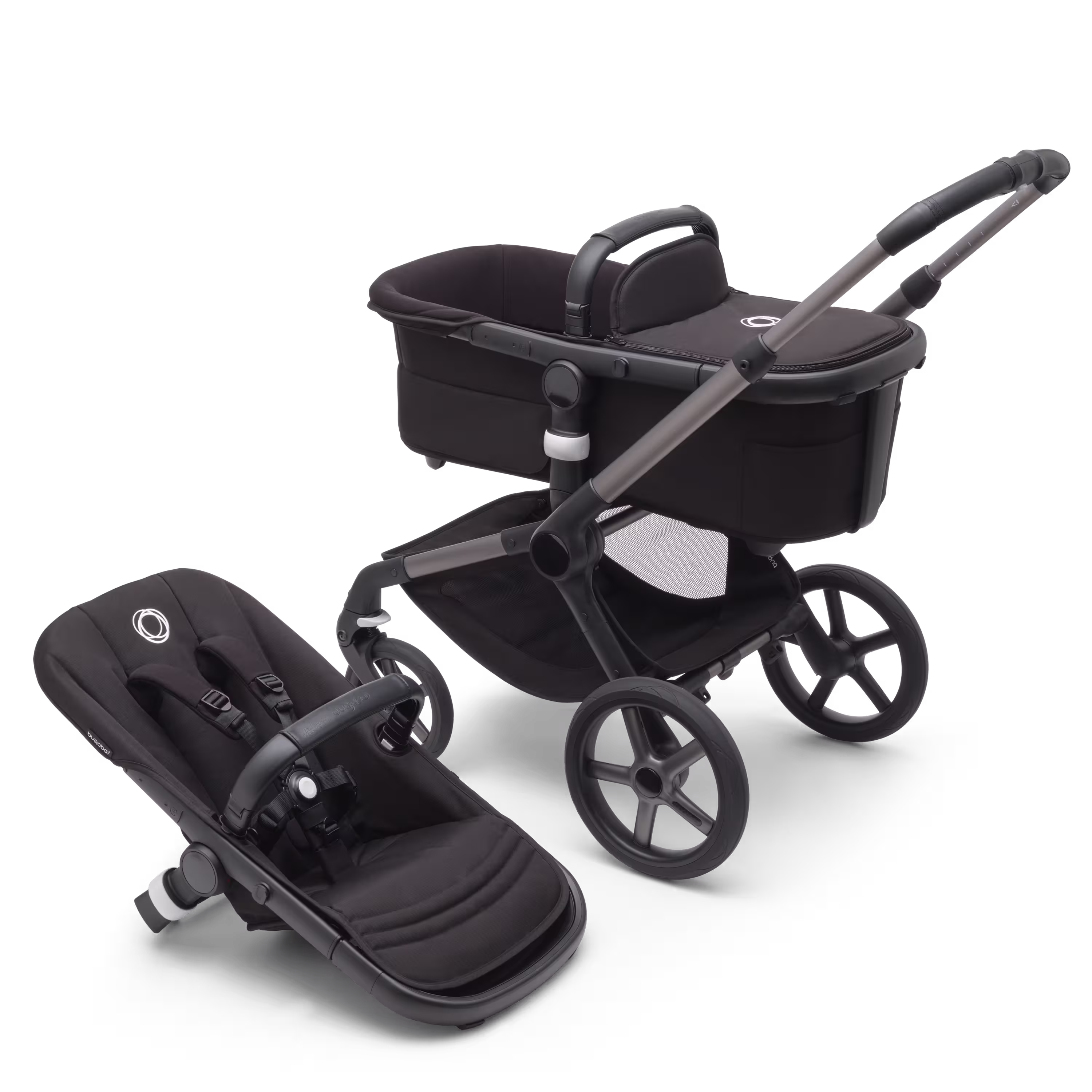Refurbished Bugaboo Fox 5 complete GRAPHITE/MIDNIGHT BLACK-MIDNIGHT BLACK - Main Modal Image Slide 3 van 5
