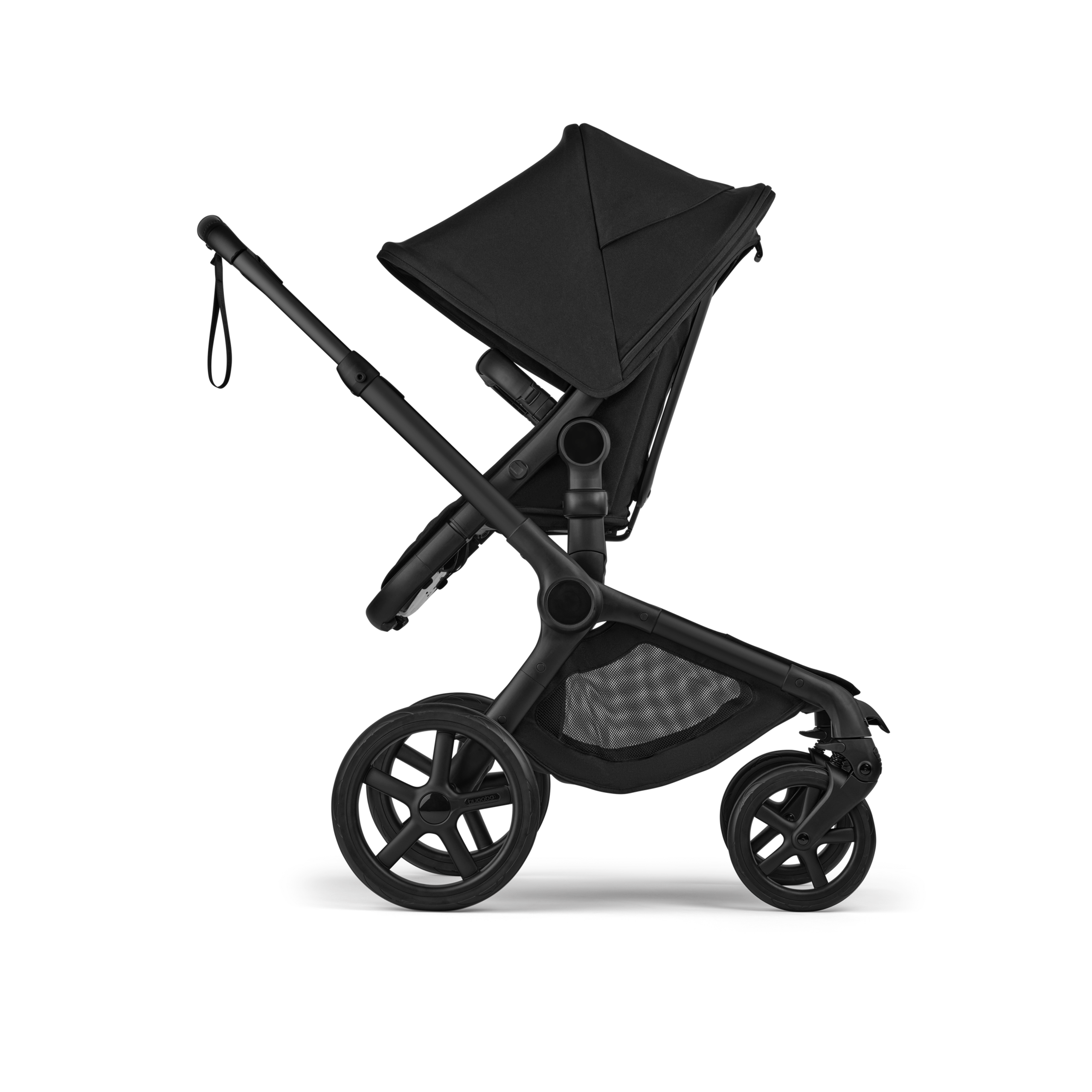 Bugaboo Fox 5 Renew 2-in-1 pram black base, heritage black fabrics, heritage black sun canopy - Thumbnail Slide 3 of 13