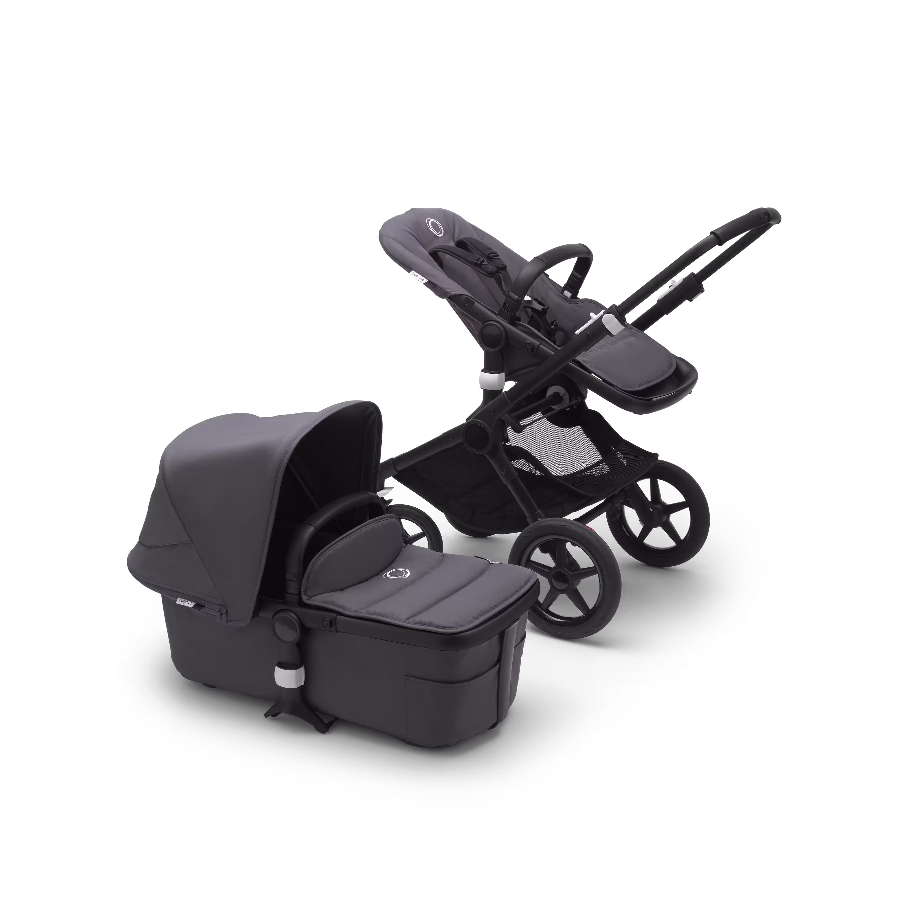 Refurbished Bugaboo Fox2 complete UK BLACK/STEEL BLUE-STEEL BLUE - Main Modal Image Slide 1 of 1